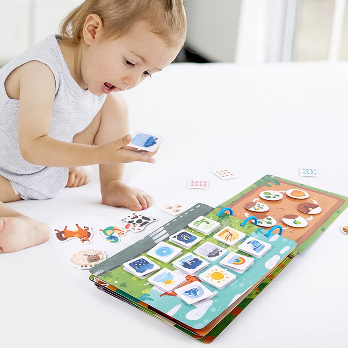 Busy Book, Quiet Book, Toddler Busy Book, for 2-4 Years Old Preschool Activity Toy Books Help Develop Learning Skills,(Only Math )