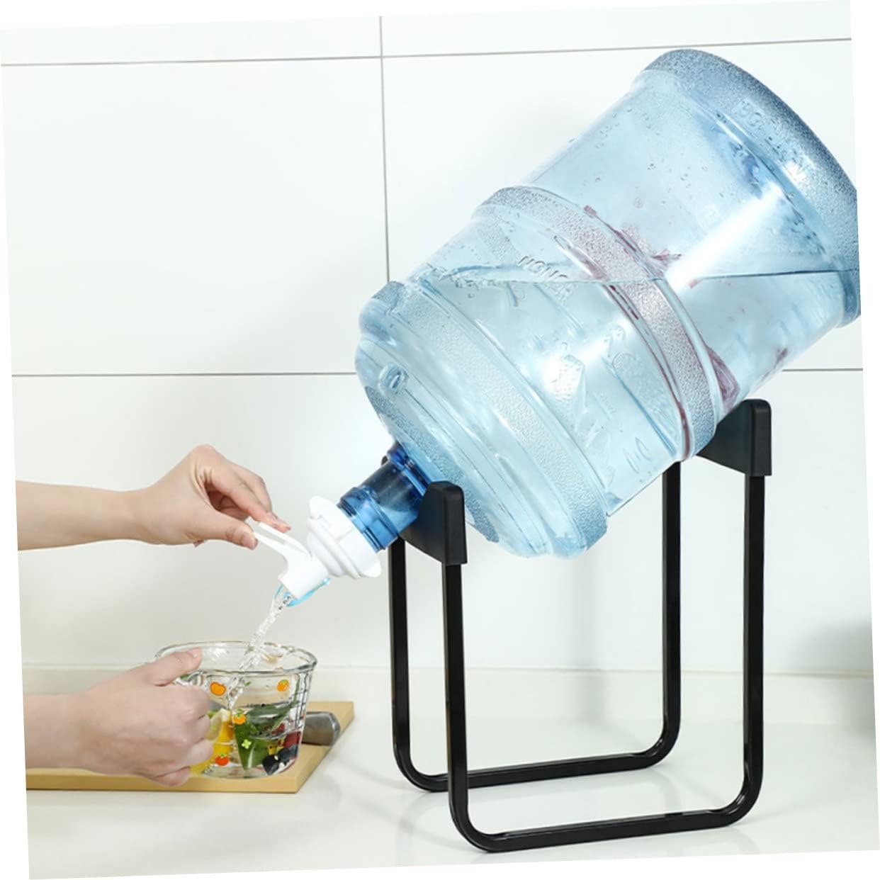 Metal Bottle Stand with Nozzle �Convenient Dispensing, Minimal Mess ( with box &amp; Random Color )
