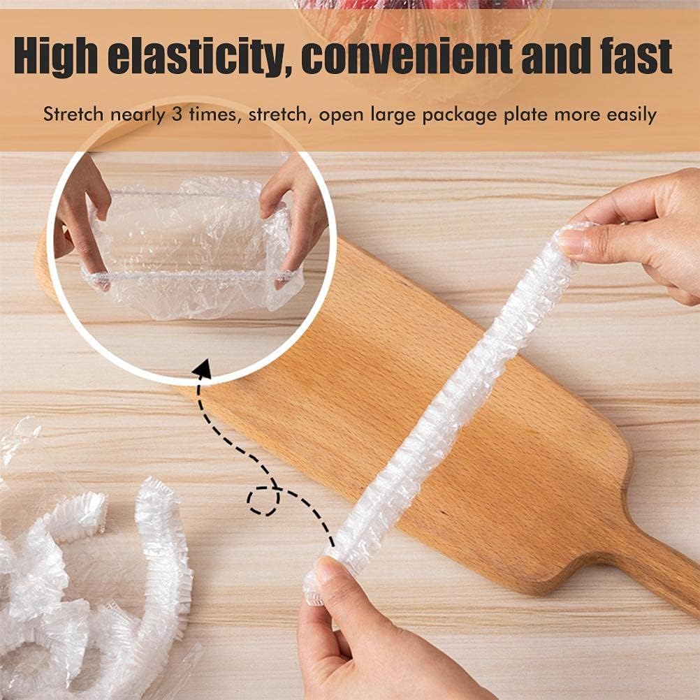 100pcs Disposable Flexible Transparent Plastic Food Storage Bags �Resealable &amp; Multi-Purpose - Food-Grade Fresh-Keeping, Dust &amp; Insect-Proof, Kitchen Accessories - Disposable Food Wrap