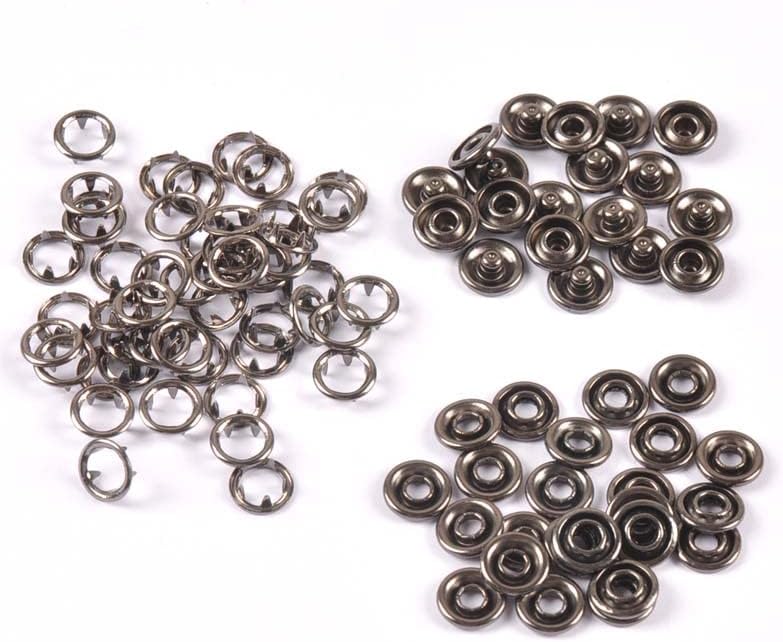 Imported Quality 50 Metal Snaps tich Buttons