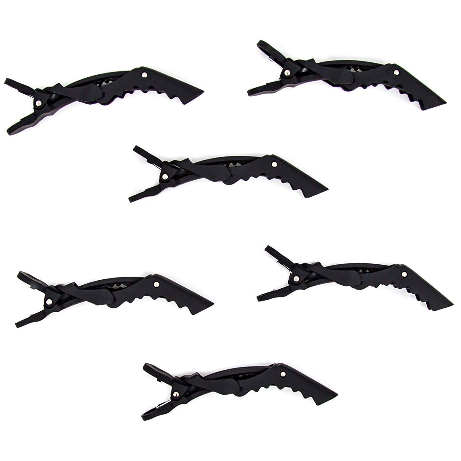 (Pack Of 6) Professional Hair Sectioning Crocodile Hairdressing Clips For Women