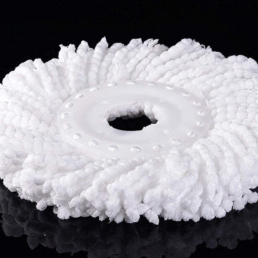 (PACK OF 3)Spin Mop Refill - Extra Head, Additional Microfiber Mop Round Shape Mop Heads