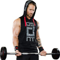 Black Gym Sleeveless Hood Tracksuit - Black Gym Sleeveless Hood Summer Tracksuit - Ready to Wear 2-Piece Set | Men's Sports &amp; Jogging Wear? - M