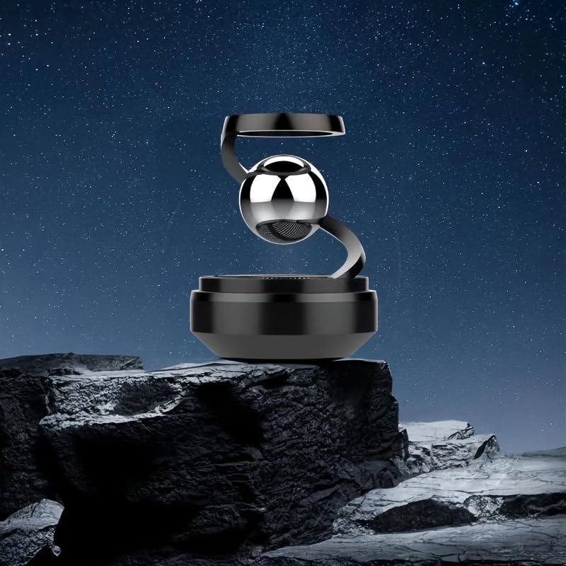 Star Solar Powered Levitating Ball Air Freshener for Car Dashboard, Aesthetic Car Decor | Best Quality?( Random Color )