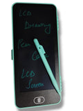 LCD Drawing Pen Case Easy Writing with Eye Protection, Lock Screen, Large Space LCD Drawing Pen Case-One Key Erase (Random Color)