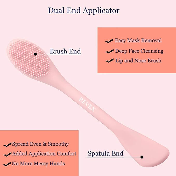 Silicone Face Mask Brush Applicator |  Facial Mask Brush for Mud, Clay, Charcoal Mixed Mask | only 1 piece.