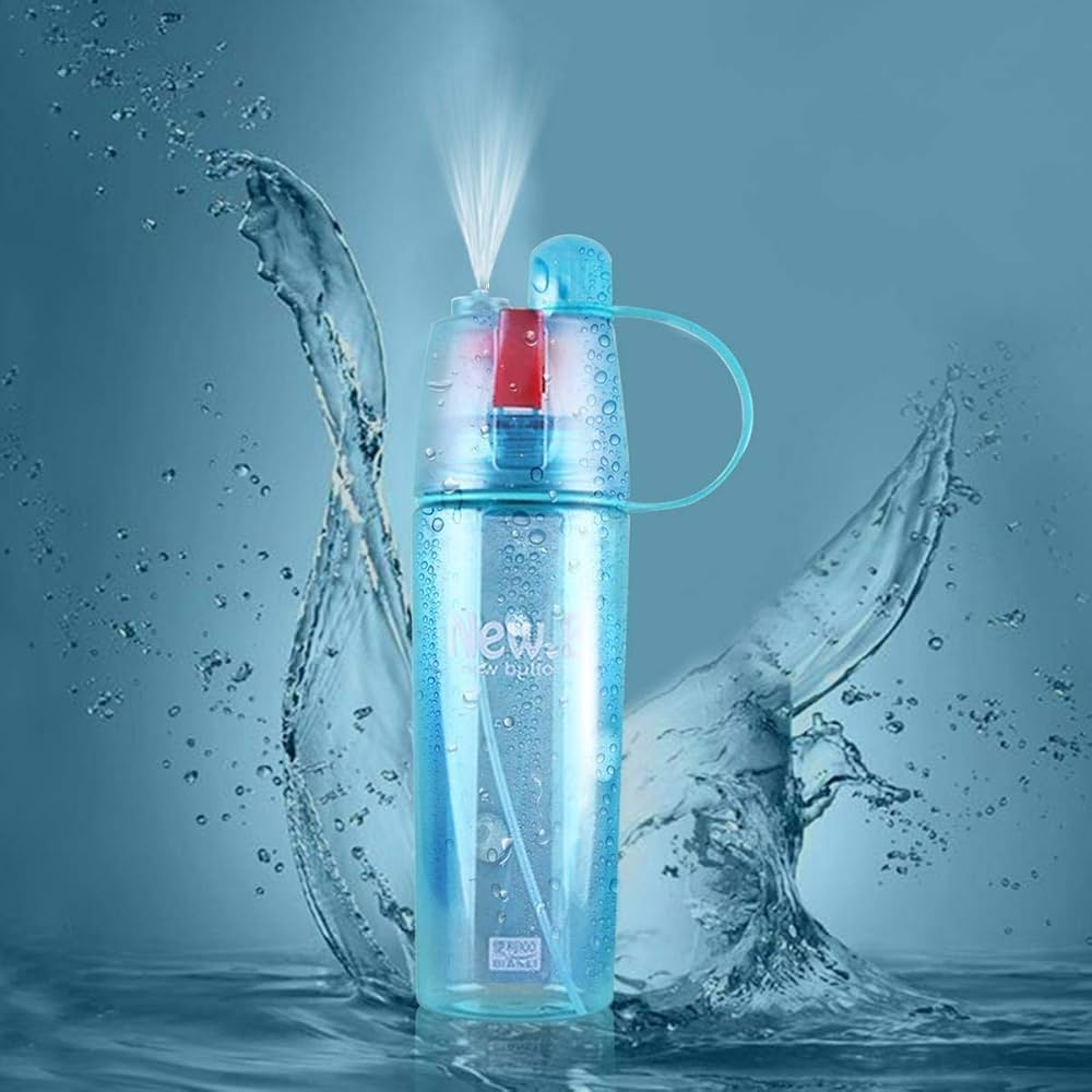 Spray water Plastic bottle HydraMist Pro �Ultra-fine mist spray for skincare, cleaning, or gardening. GlowSpritz �Gentle hydration with a stylish touch for everyday refreshment - 500ml | With Box (Random Color)