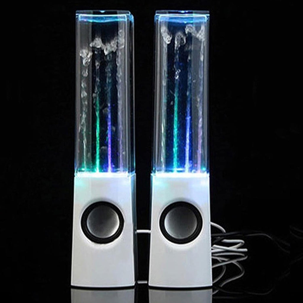 Water Dancing LED Speakers �Colorful Fountain Music Speaker with 3D Sound | USB Powered Portable Desktop Speaker (Random Color)