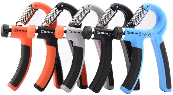 Hand Grip Strengthener Adjustable Resistance Wrist Strengthener Forearm Gripper Hand Workout Squeezer Grip Strength Trainer Without Counter (Random colour) Made in China