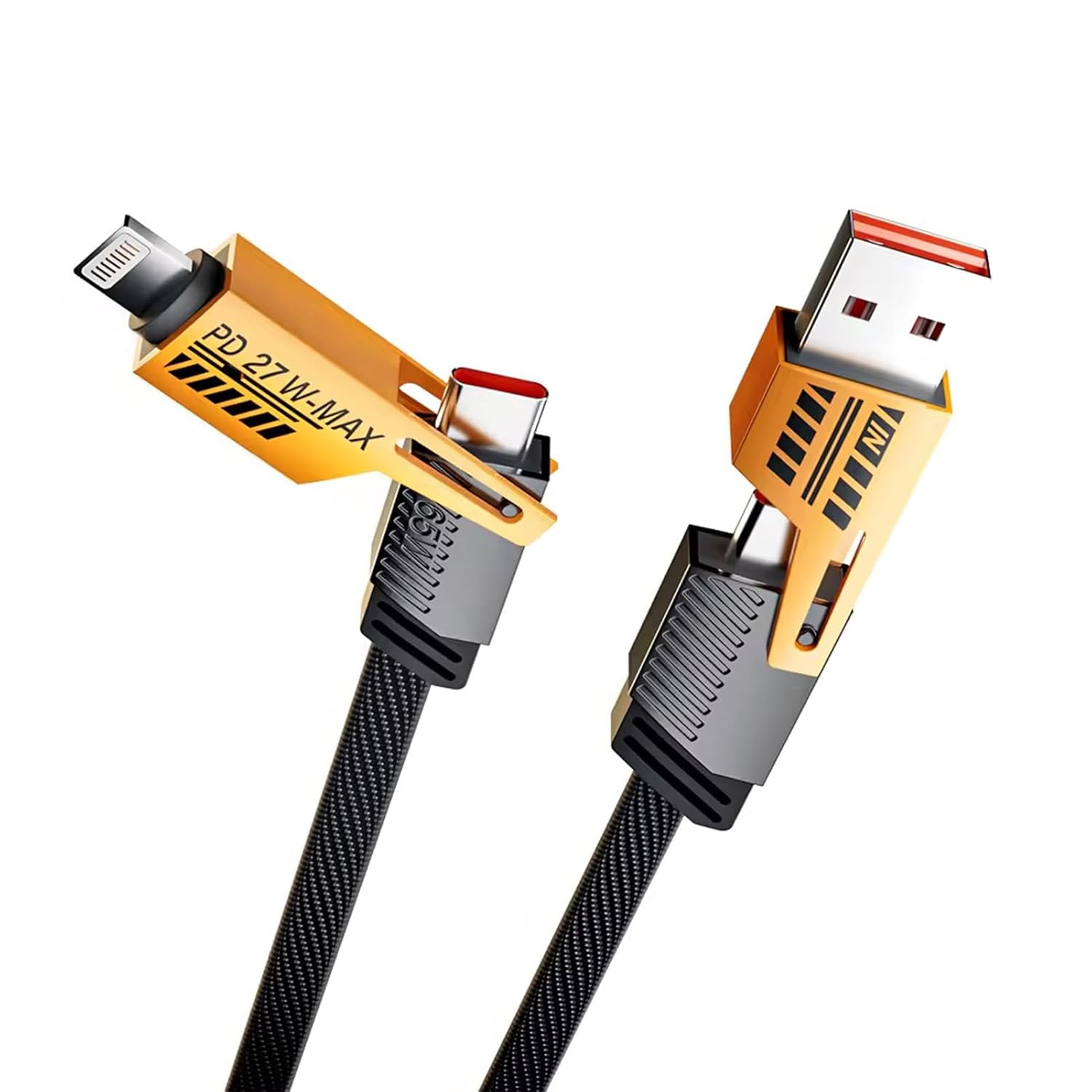 4-in-1 Multi USB Charging Cable �For IPhone and Type C | Fast PD Charger Cord for iPhone, iPad, Samsung, MacBook
