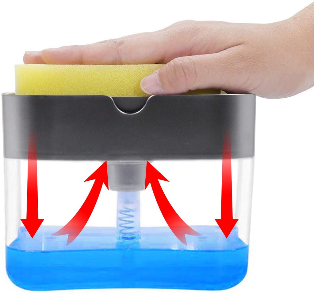 soap pump with Sponge and box (random color )