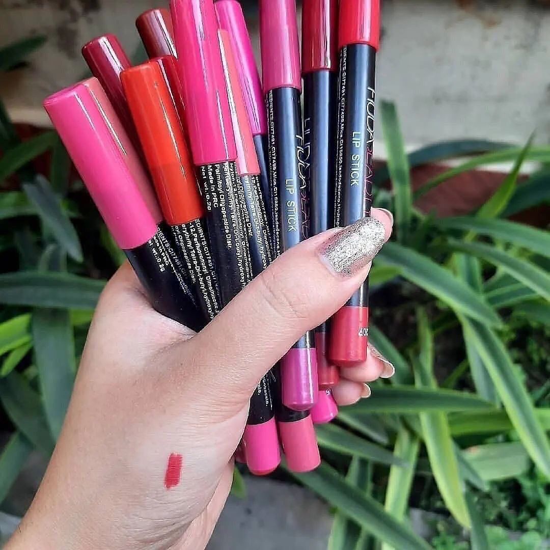 Huda Beauty Matte Color Lipstick Pencils Set Of 12 Long Lasting Waterproof Non Sticky Smooth Application For All Occasions