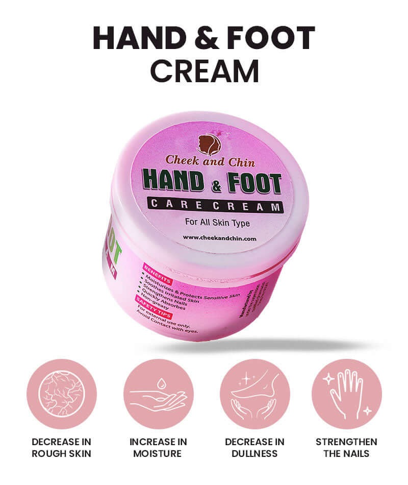 Cheek & Chin Hand & Foot Care Cream | 200g | Nourishing Formula | Effective Moisturizing & Everyday Skin Care