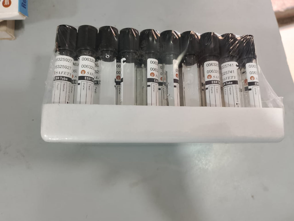 Safety Black Collection Tube �ESR Blood Test Tube 3ML, Secure Sample Collection, 100pcs Laboratory Pack