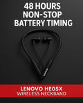 Lenovo HE05X Wireless Bluetooth Neckband Earphones