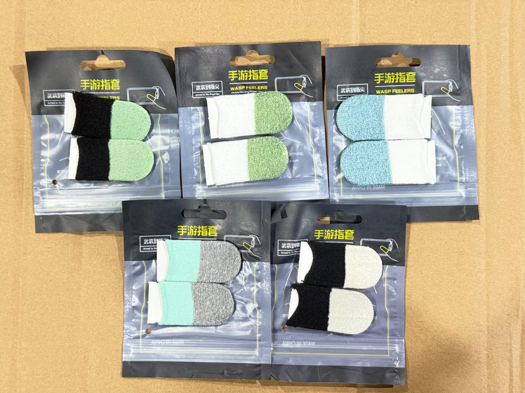 Premium Gaming Finger Sleeves Bundle 1 Pair Anti Sweat Touchscreen | Random Colour