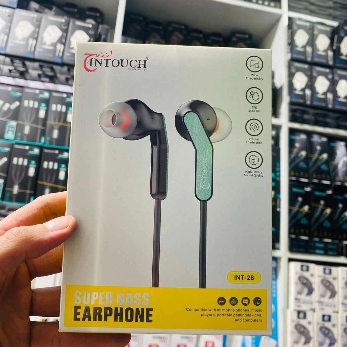 Intouch INT-28 Super Bass Wired Earphones | 3.5mm Jack | Universal Compatibility