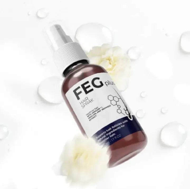 FEG PLUS Hair Growth Serum & Spray �50ml Advanced Formula for Men & Women, Stronger, Thicker Hair