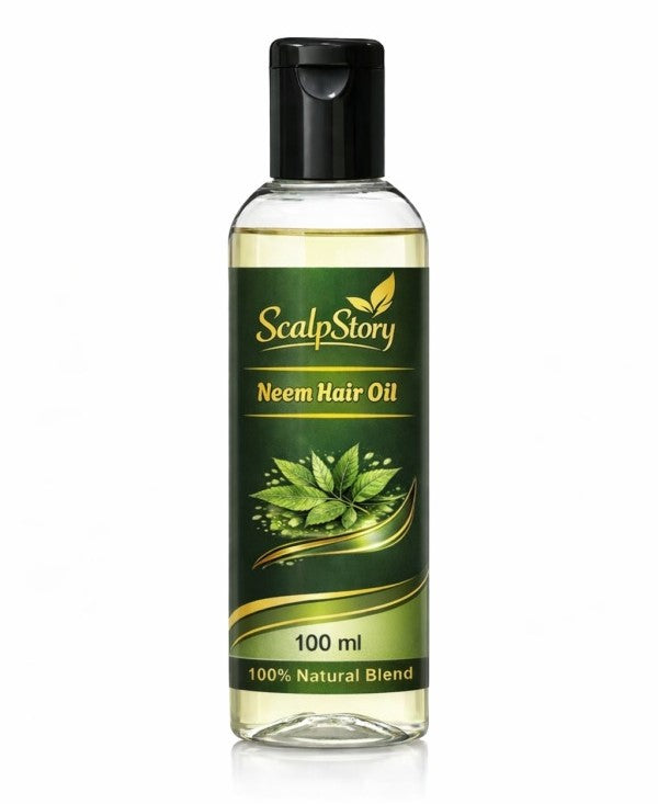 Neem Hair Oil | Herbal Anti-Dandruff Formula | Healthy Scalp & Strong Roots | Natural Shine | 100ml