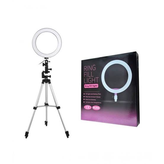 Portable 10-Inch LED Ring Light with 7