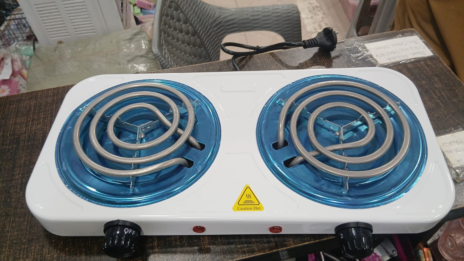 Double Electric Stove �2000 Watt Dual Hot Plate Cooker with Twin Coil Burners | Fast Heating, Energy-Efficient Electric Cooking Stove for Home, Hostels & Outdoor Use