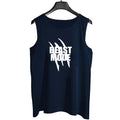 Beast Mode Sando tank top for Men [Navy Blue] | Workout Tank top gym shirts for men - M