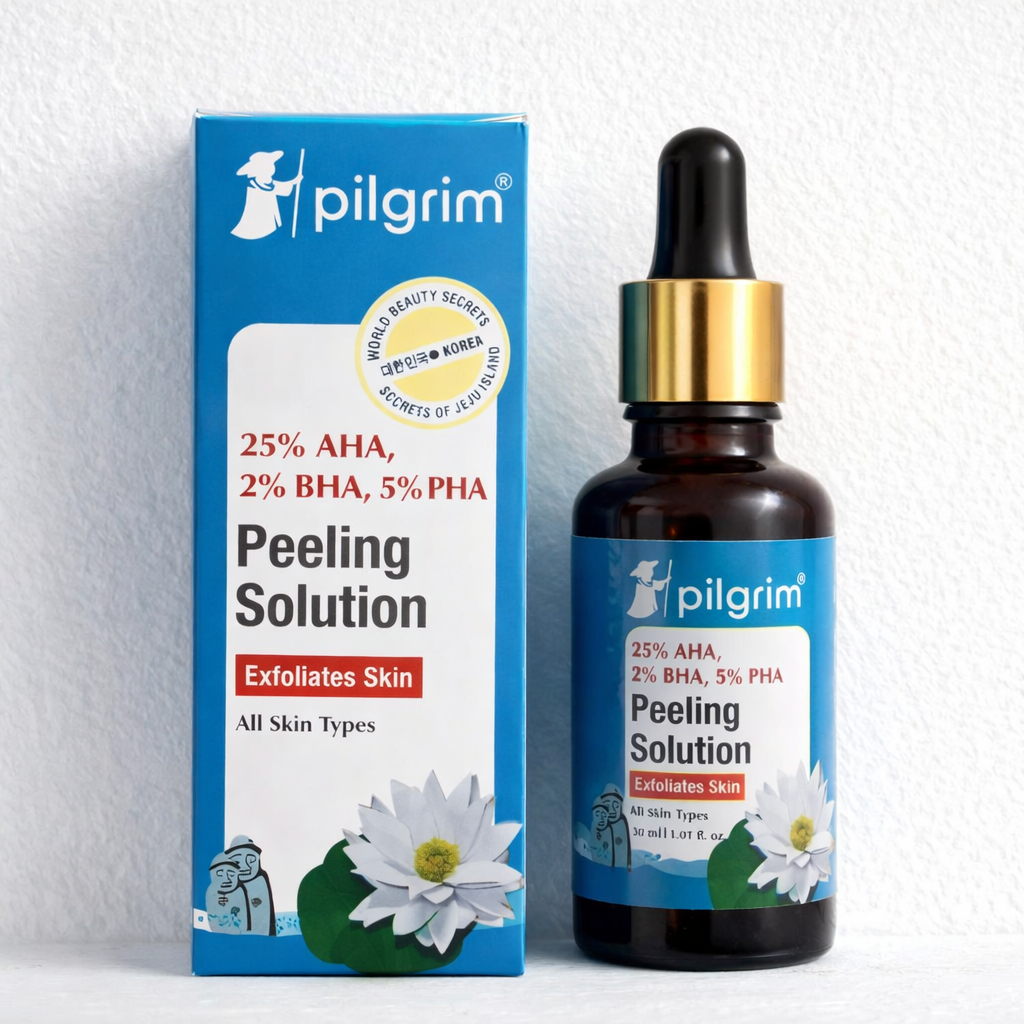 Pilgrim 25% AHA, 2% BHA, 5% PHA Peeling Solution �Advanced Skin Exfoliating Serum, 30ml