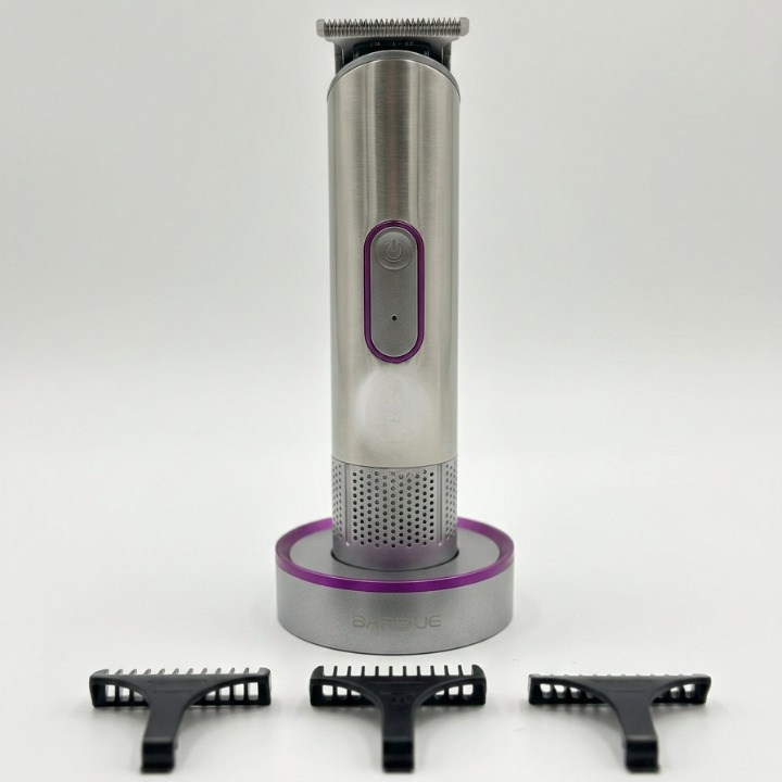G63A Professional Hair Stylist Trimmer �Rechargeable Cordless Hair & Beard Trimmer with Charging Base and Guide Combs