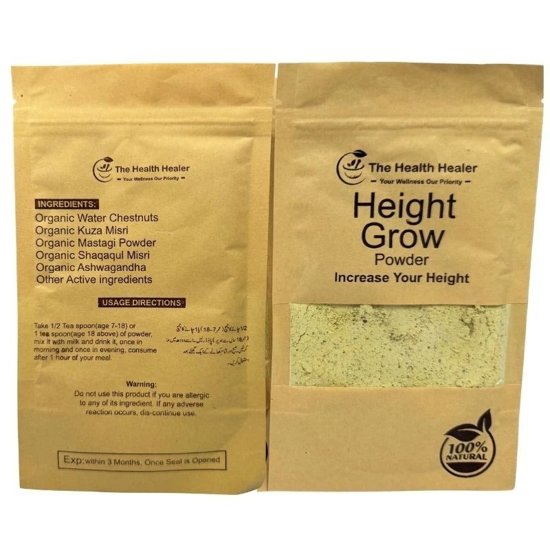 The Health Healer Height Grow Powder �100% Natural Height Increase Supplement (60 Grams)