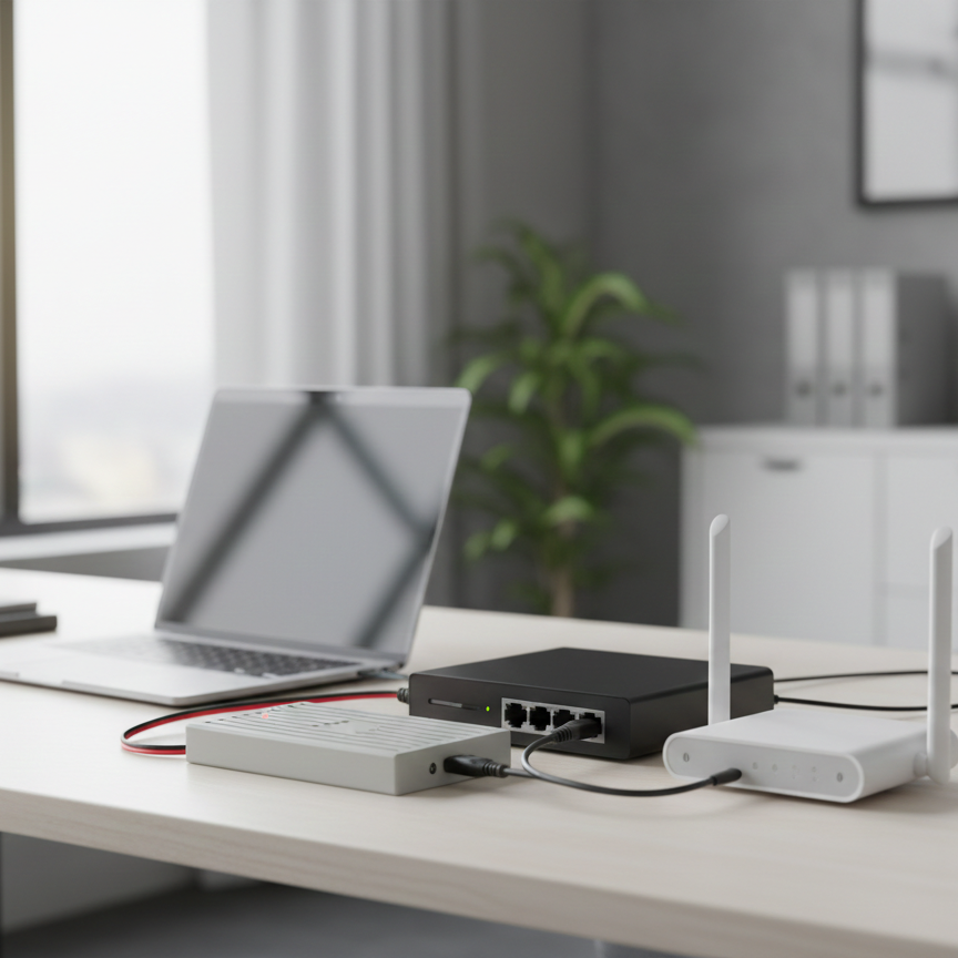 Speed 12V Router Power Bank �Mini UPS Backup Battery for WiFi Router - 20,000 mAh (Charger Not Included)