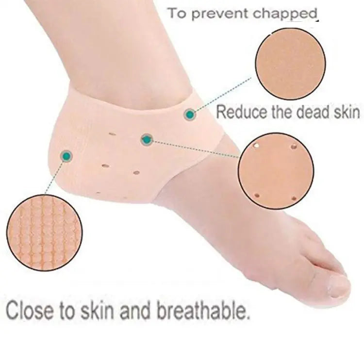 half Heel Pain Anti Crack Silicone Set - Anti Crack  For Pain Relief Unisex