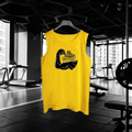 Vest- undershirt Jeans knit Men's Wear [Yellow] | Sleeve-Less 100% Pure Sando - M