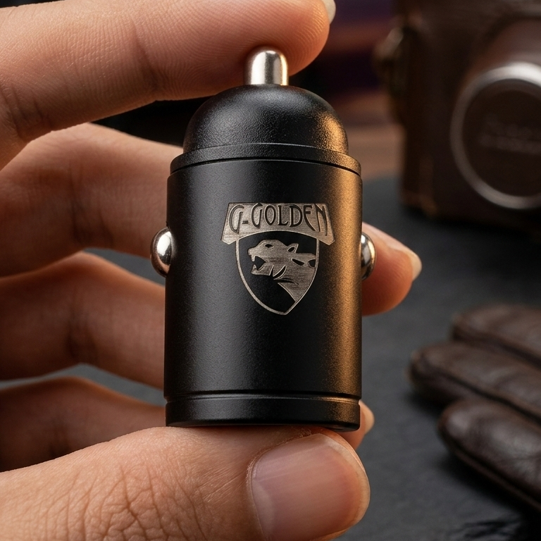 G-Golden 60W QC 4.0 Fast Car Charger �Dual Port High-Quality Multi-Device Charging, Black