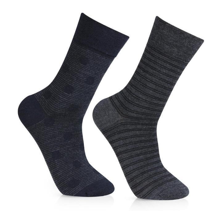 2 Pair Woolen Summer Socks For Men �Soft, Breathable, And Comfortable Daily Wear Socks For All-Season Use (Random Design)