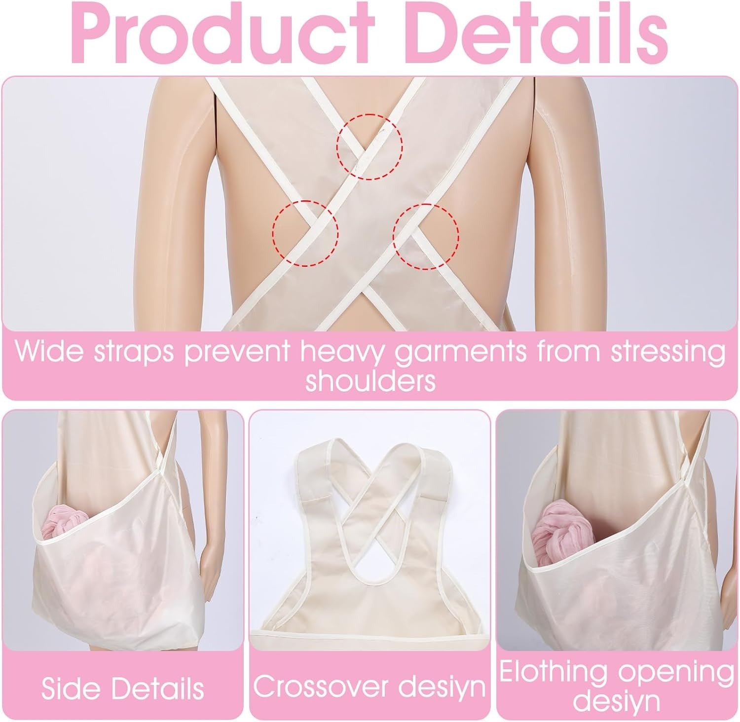 Laundry Bag Apron With Pocket Durable Fabric Storage Organizer Apron Size 21x22 Cm Pocket Size 22x14 Cm | Random Color