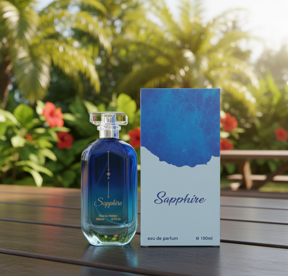 Sapphire Perfume �100ml Long-Lasting Fragrance, Elegant Scent for Daily Wear & Special Occasions