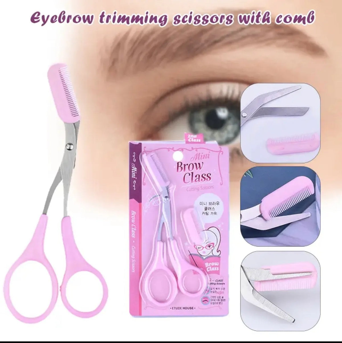 Eyebrow Scissors with Comb – photo 2