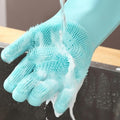 1 Pair Silicone Dishwashing Gloves Durable Quality – photo 2