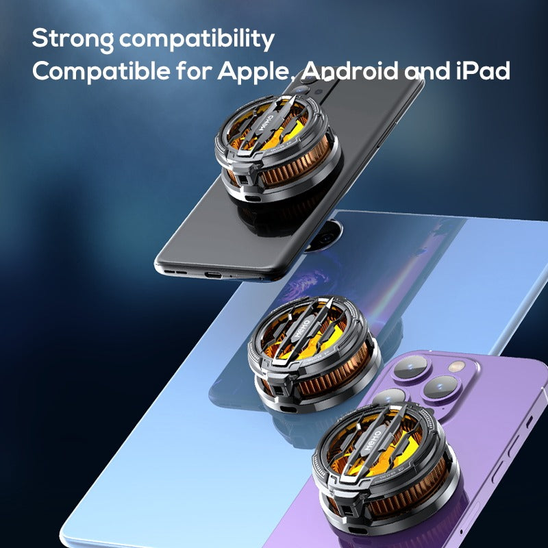 MEMO CX07 Pro Mobile Cooling Fan 25W Semiconductor Phone Cooler �Fast Cooling Gaming Radiator for Android & iPhone ~ Magnetic Support