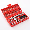 46-Piece Socket Wrench Set �Complete Ratchet & Bit Tool Kit