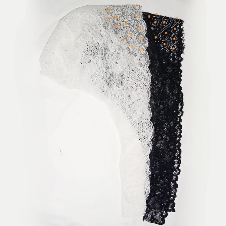 Net Stone Inner Cap for Hijab �Soft Stretchable Undercap for Women