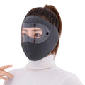 Full Face Shield | Dustproof Anti-Fog | Winter Warm Fleece Mask | Windproof Riding HD Shield �1Pc Random Colour
