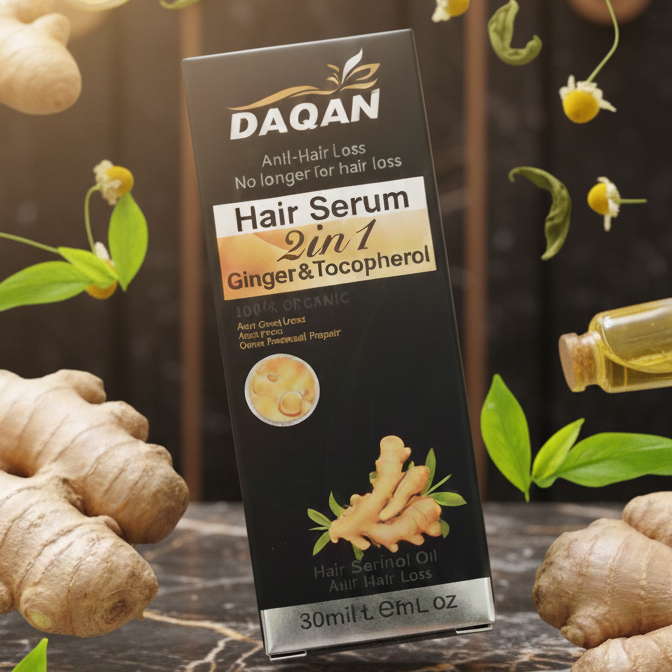 DAQAN 2-in-1 Ginger & Tocopherol Hair Serum: – photo 4