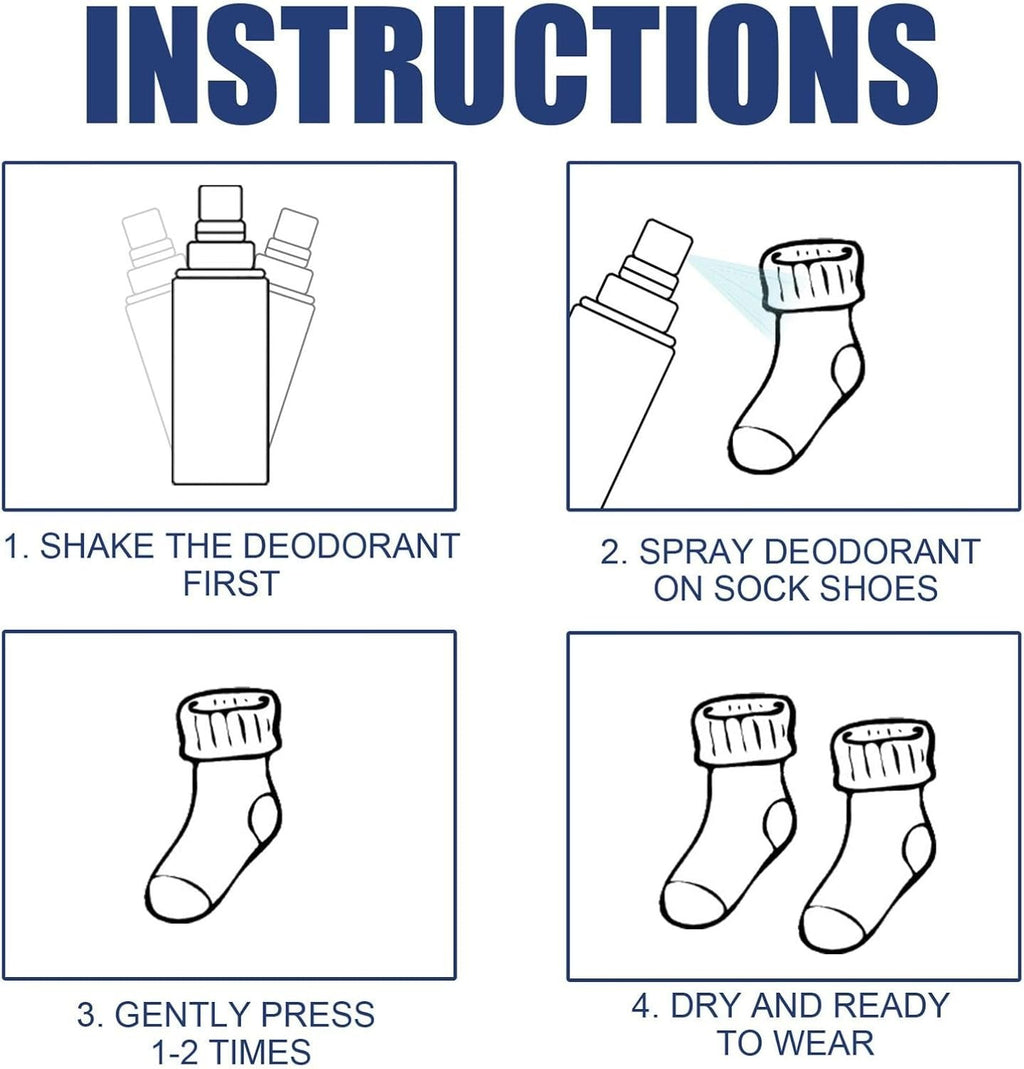 Footwear Deodorant Spray Shoe Deo Odor Control Fresh Spray (100ml)