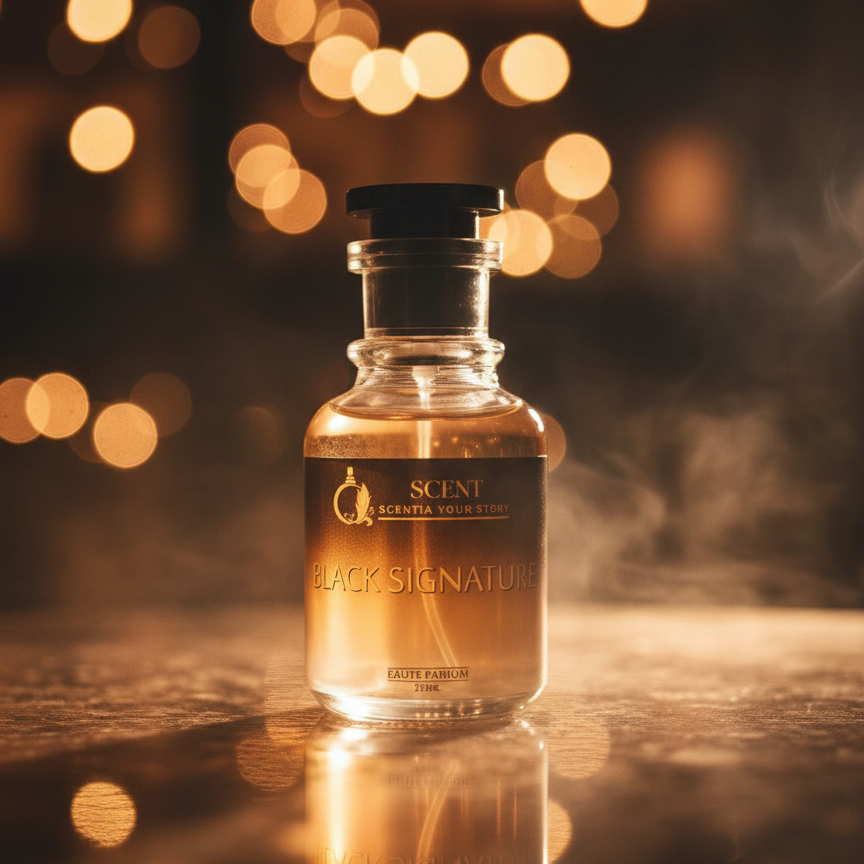 Scentia Your Story Black Signature Perfume �Everglow Edition Long-Lasting Luxury Fragrance ~ 50 ML