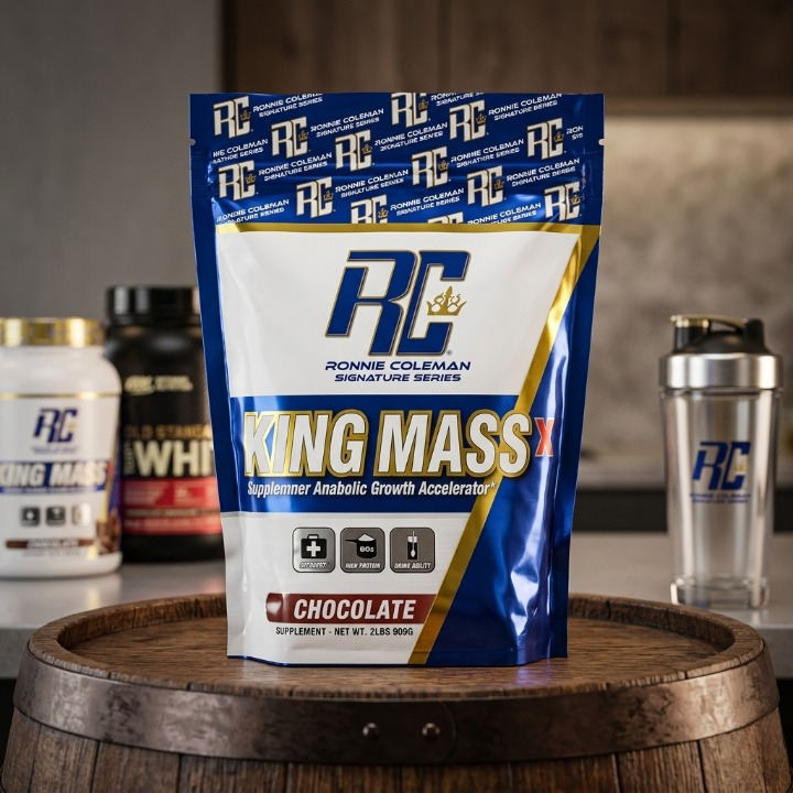 King Mass Chocolate Protein Weight Gainer Powder for Muscle Mass & Strength