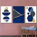 Set Of 3 Sticky Wooden Canvas Frames For Wall Decore Aesthatic Art / Sticky Phototiles For Room Wall Decoration