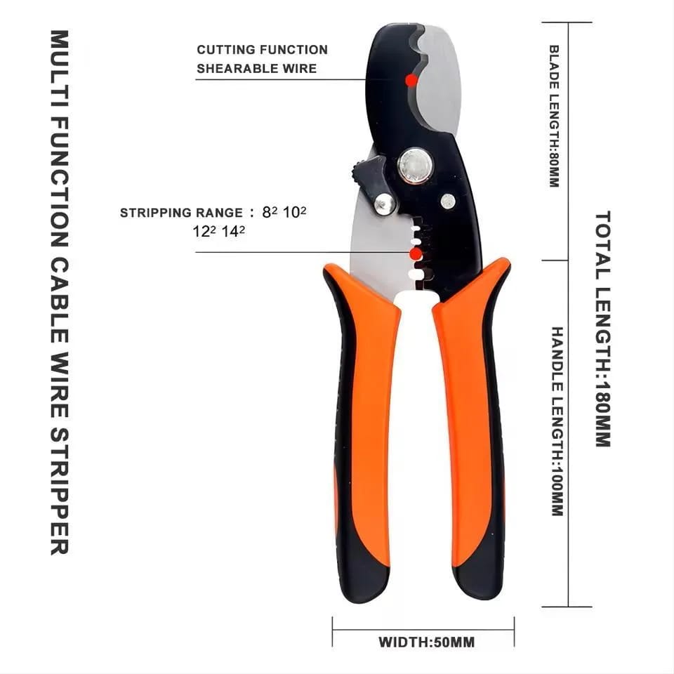 Stainless Steel Wire Cutter Cable Stripper Plier – photo 2