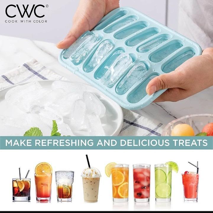 Silicone Ice Cubes Container Blue 18x12x4cm