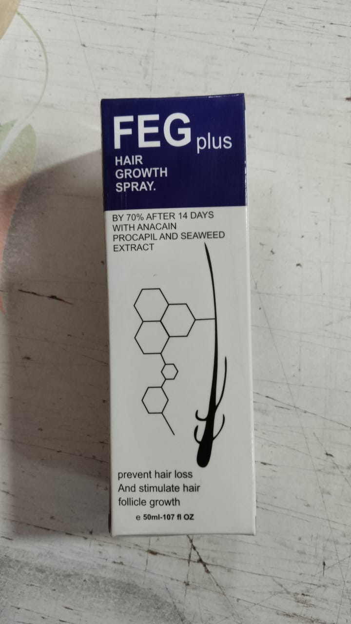 FEG PLUS Hair Growth Serum & Spray �50ml Advanced Formula for Men & Women, Stronger, Thicker Hair